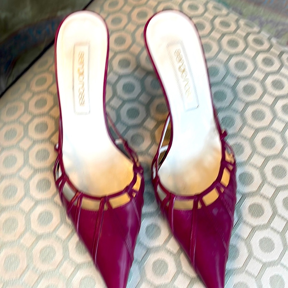 Sergio Rossi size 7 mules in excellent condition